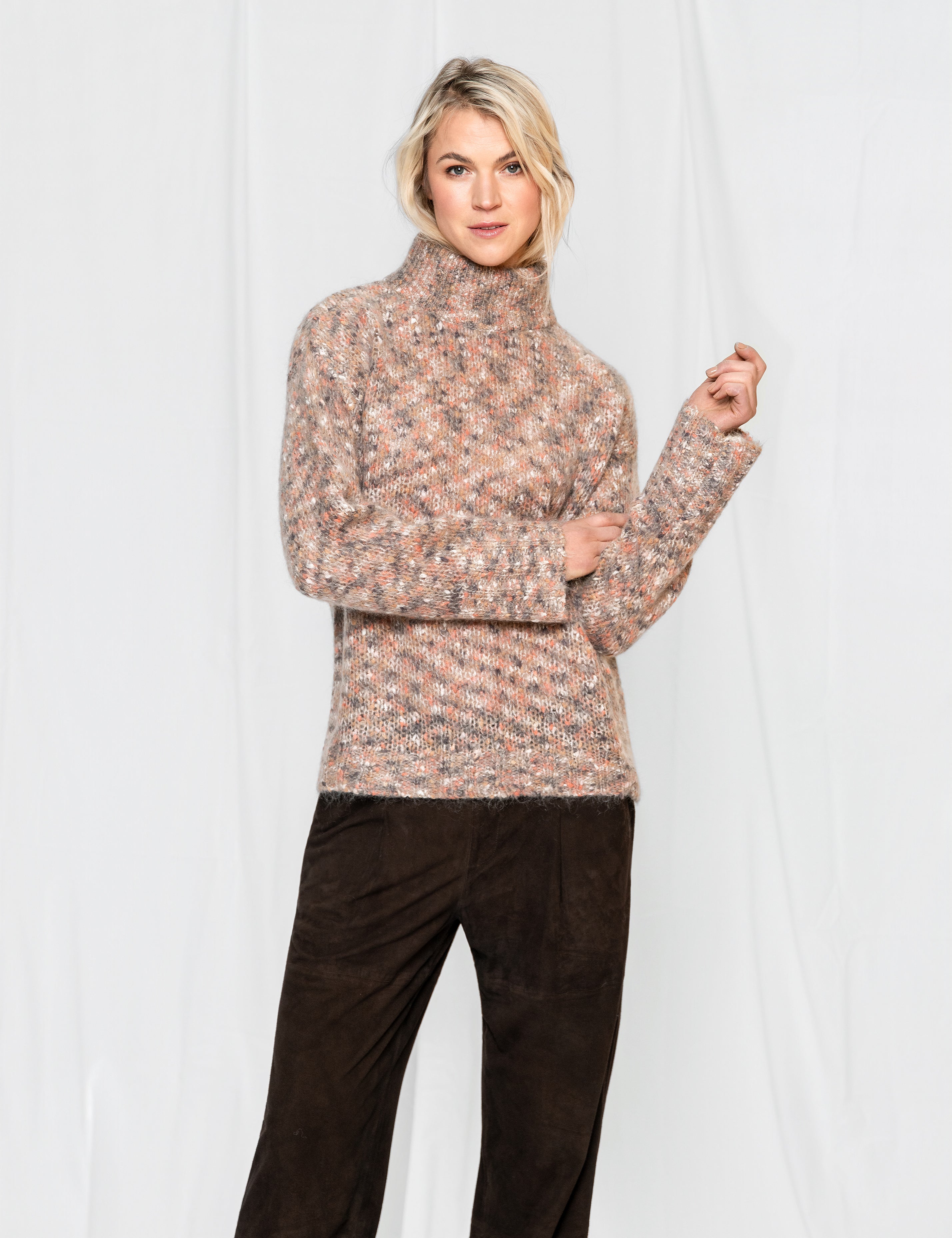 Close to my heart Lilja suede leather leather pants Dark Chocolate