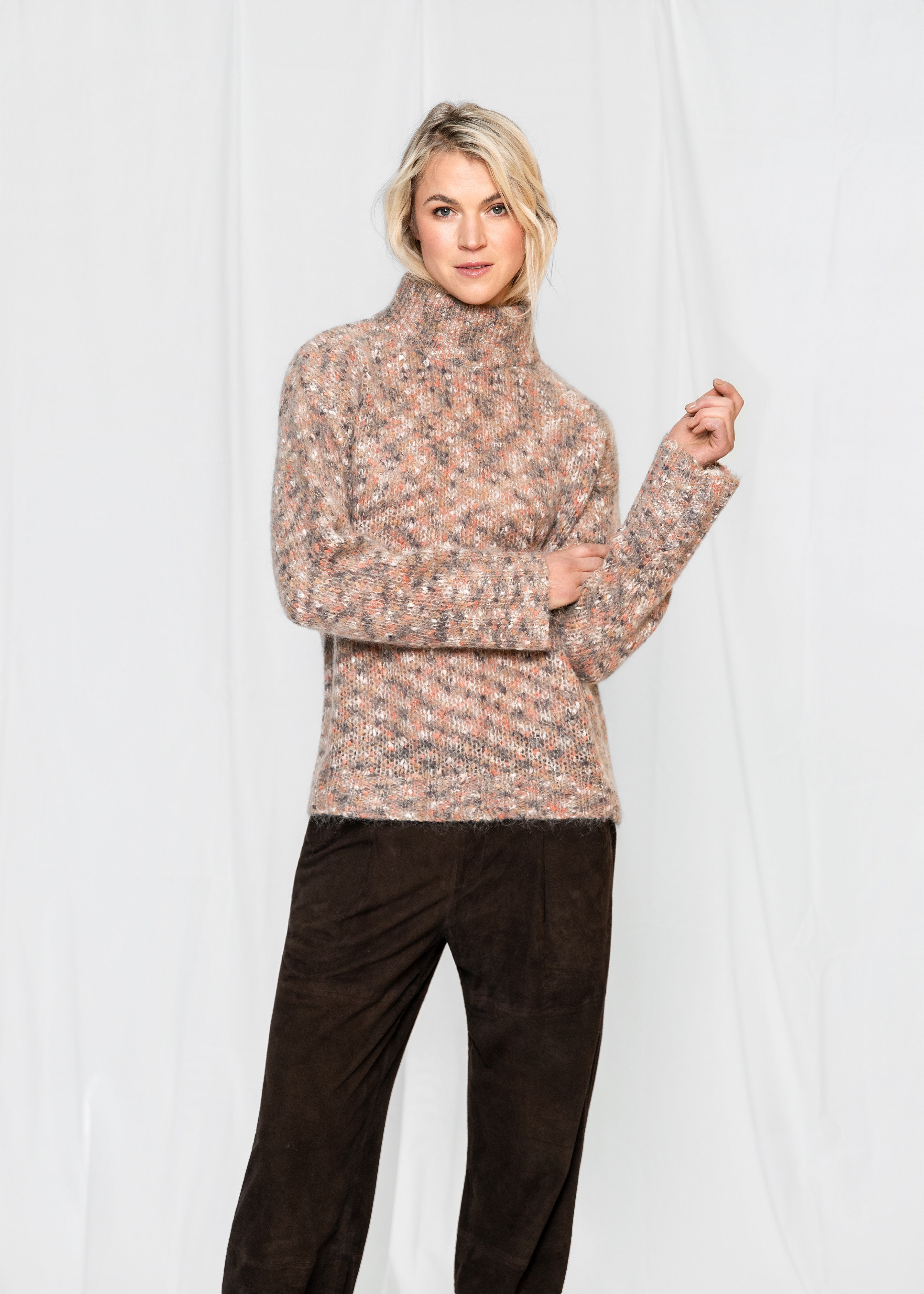 Close to my heart Lilja suede leather leather pants Dark Chocolate