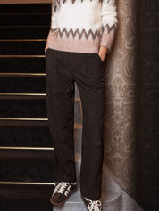 Close to my heart Lilja suede leather leather pants Dark Chocolate
