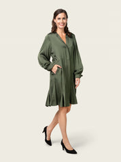 Close to my heart Lois viscose dress Dress woven Dark Green