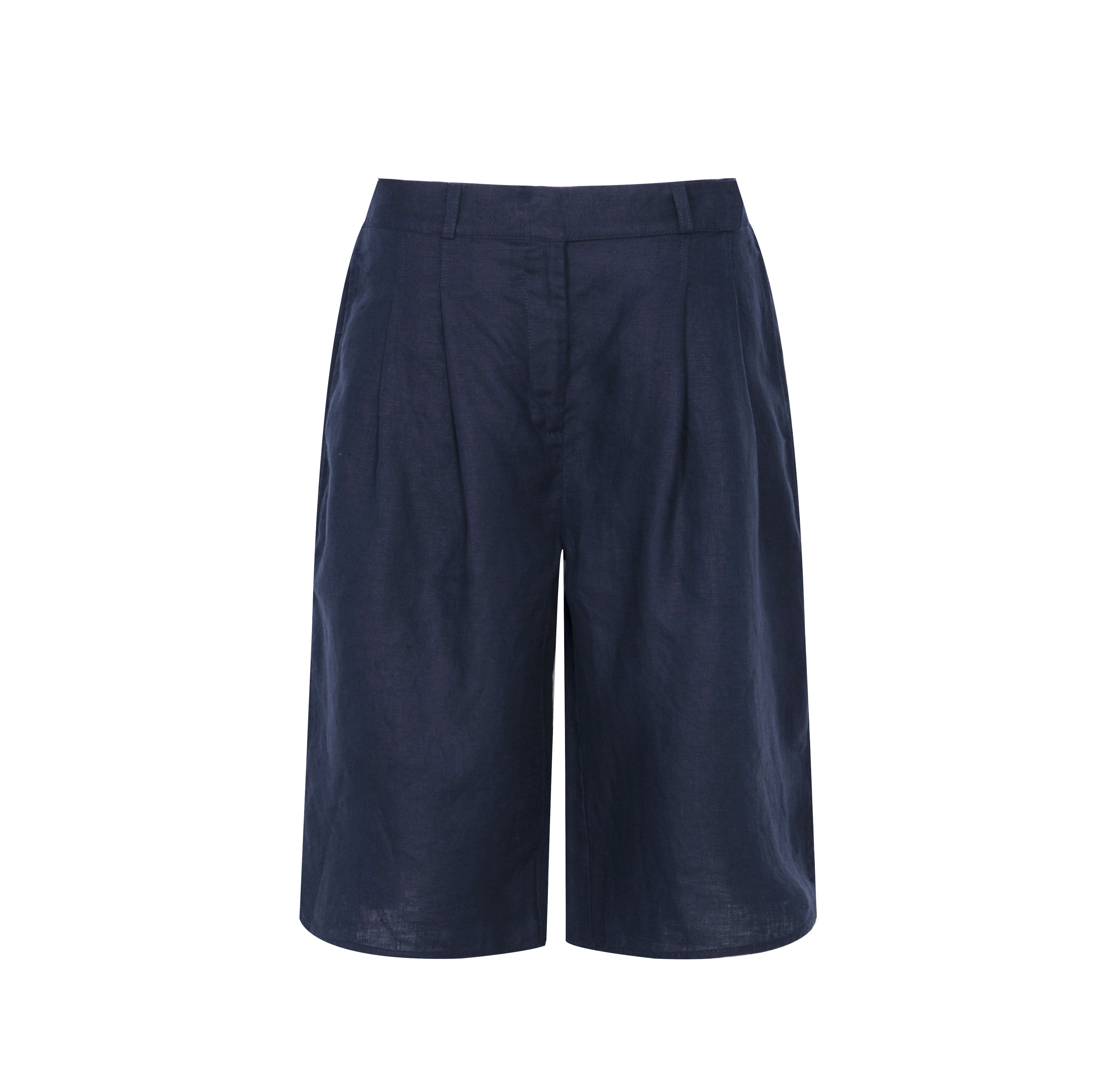 Close to my heart London bermuda linshorts dame Shorts woven Navy