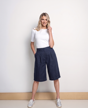 Close to my heart London bermuda linshorts dame Shorts woven Navy