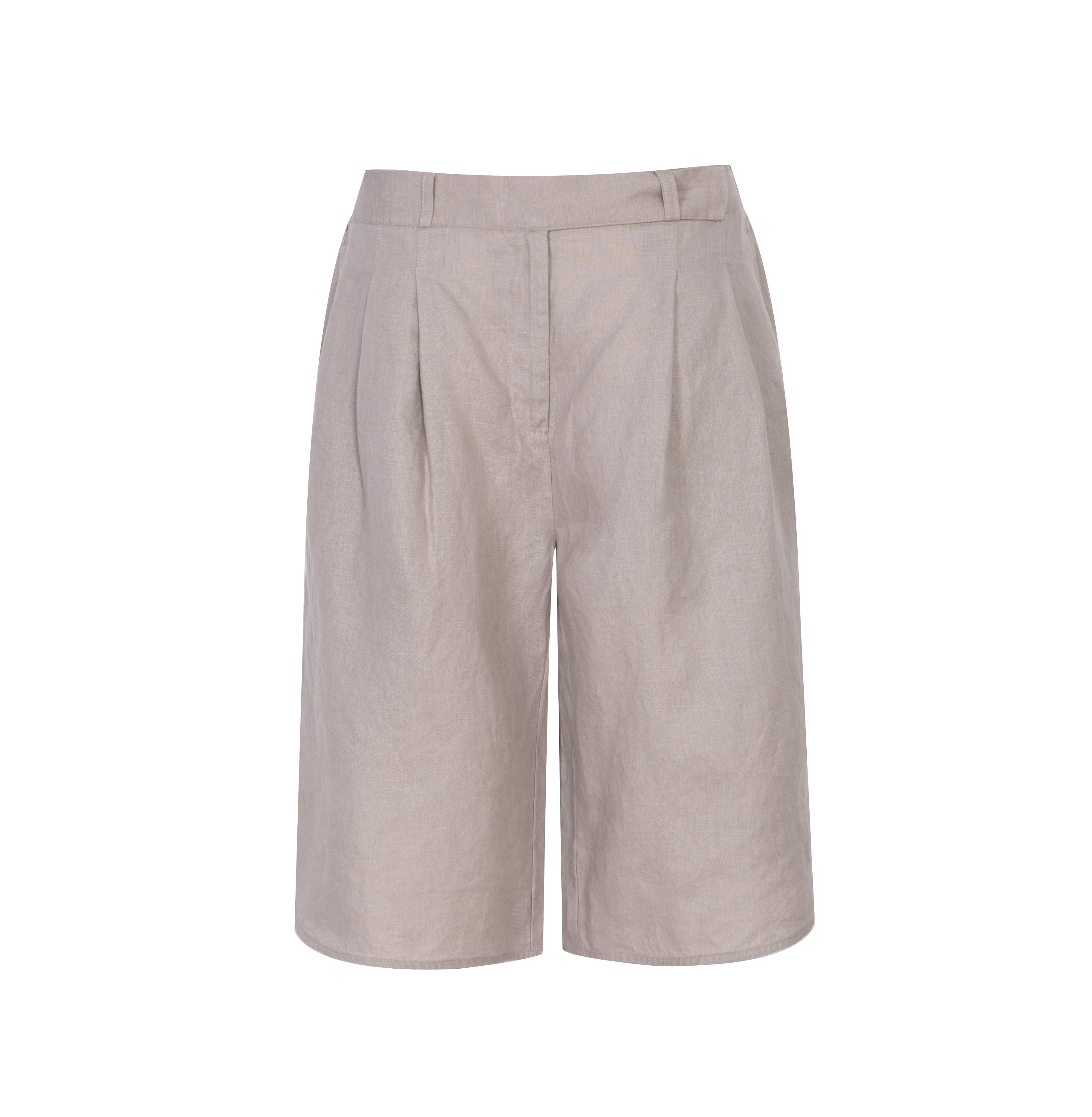 Close to my heart London bermuda linshorts dame Shorts woven Taupe