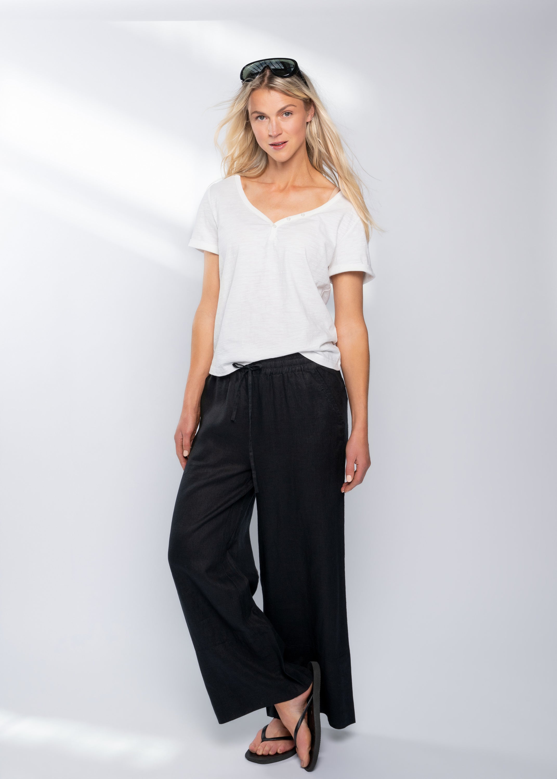 Close to my heart Lou vide linbukser dame Pants woven Black