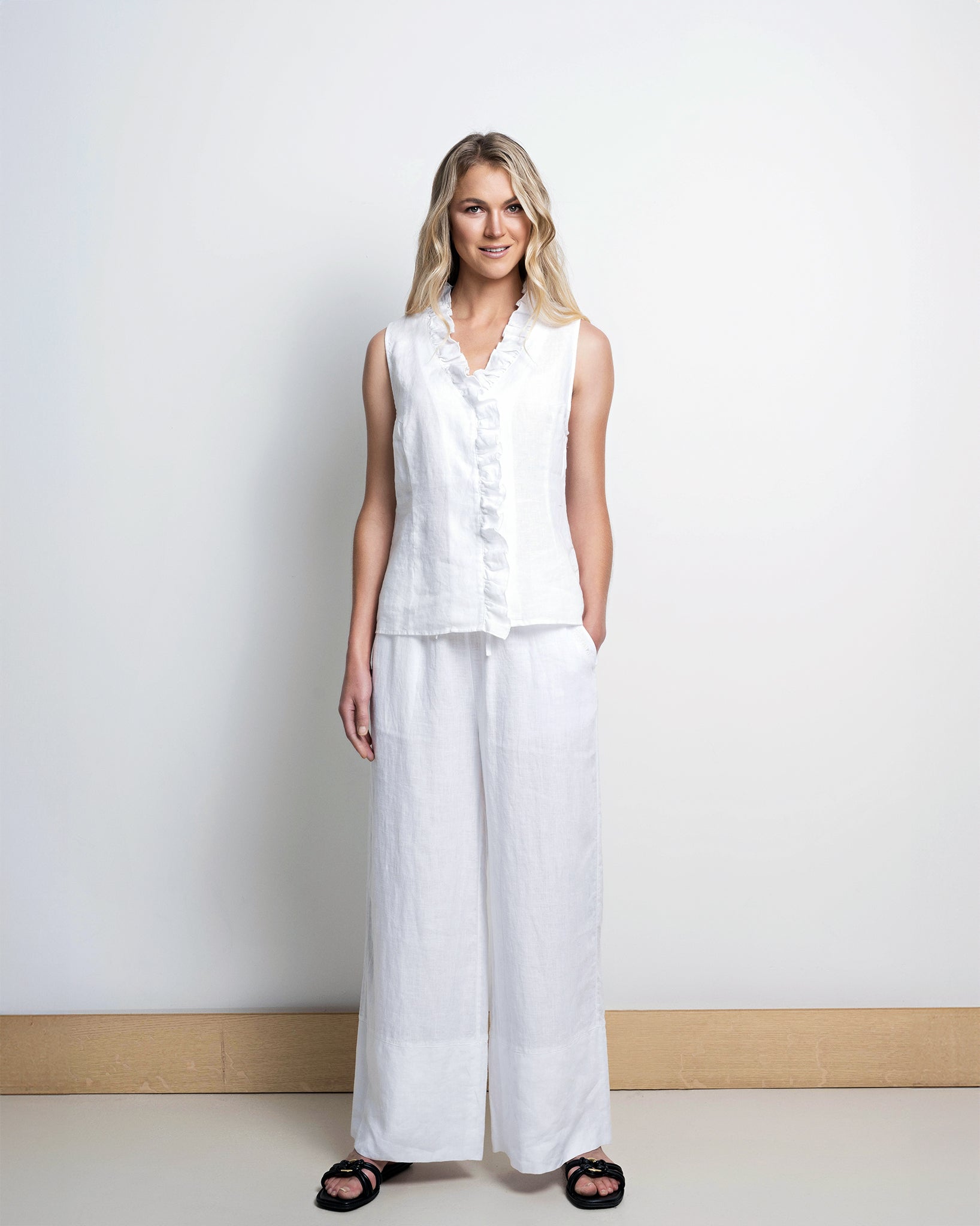 Close to my heart Lou vide linbukser dame Pants woven White