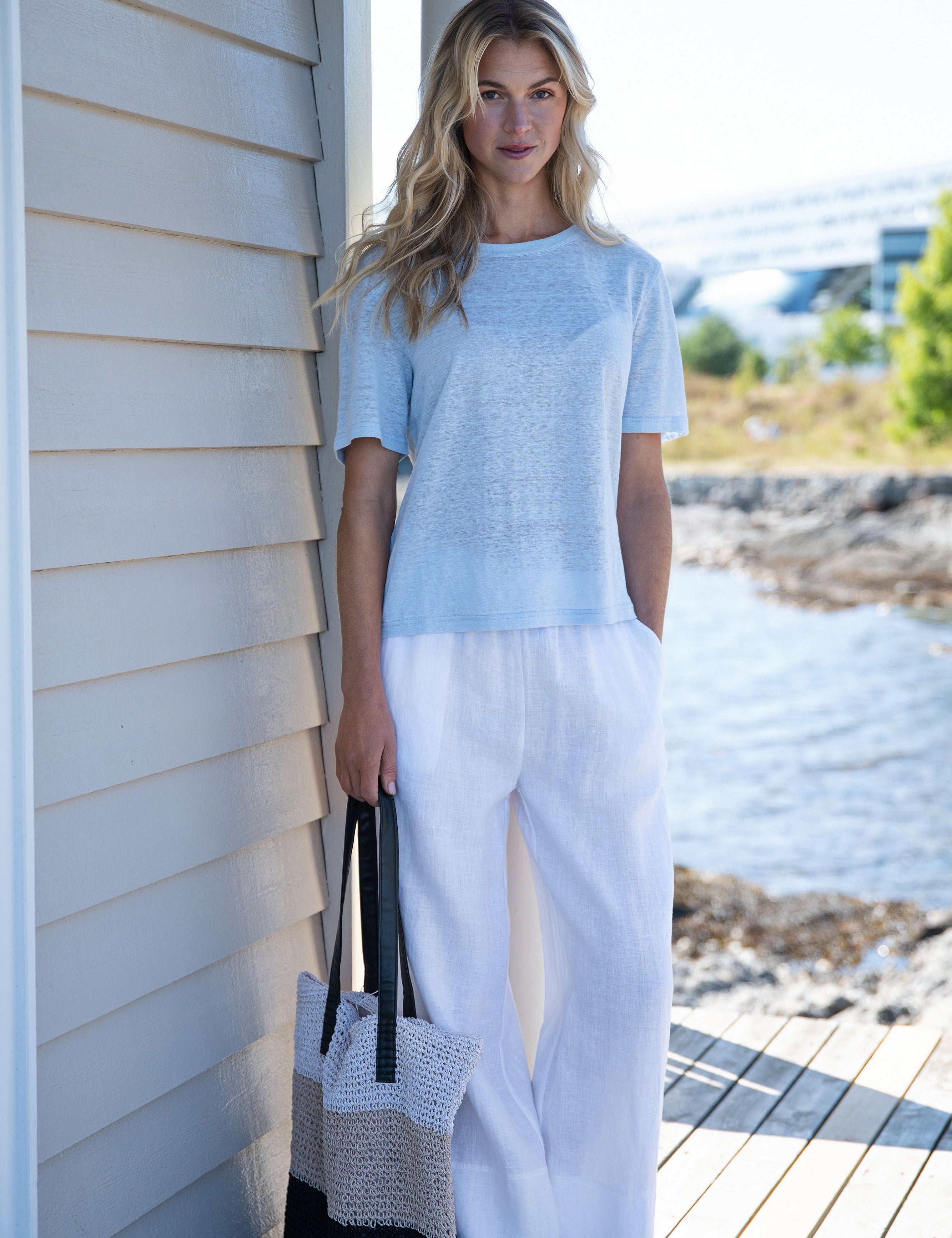 Close to my heart Lou vide linbukser dame Pants woven White