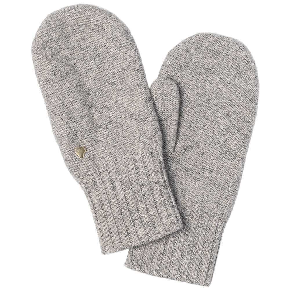 Close to my heart Lucas merino cashmere mittens Mittens Light Grey Melange