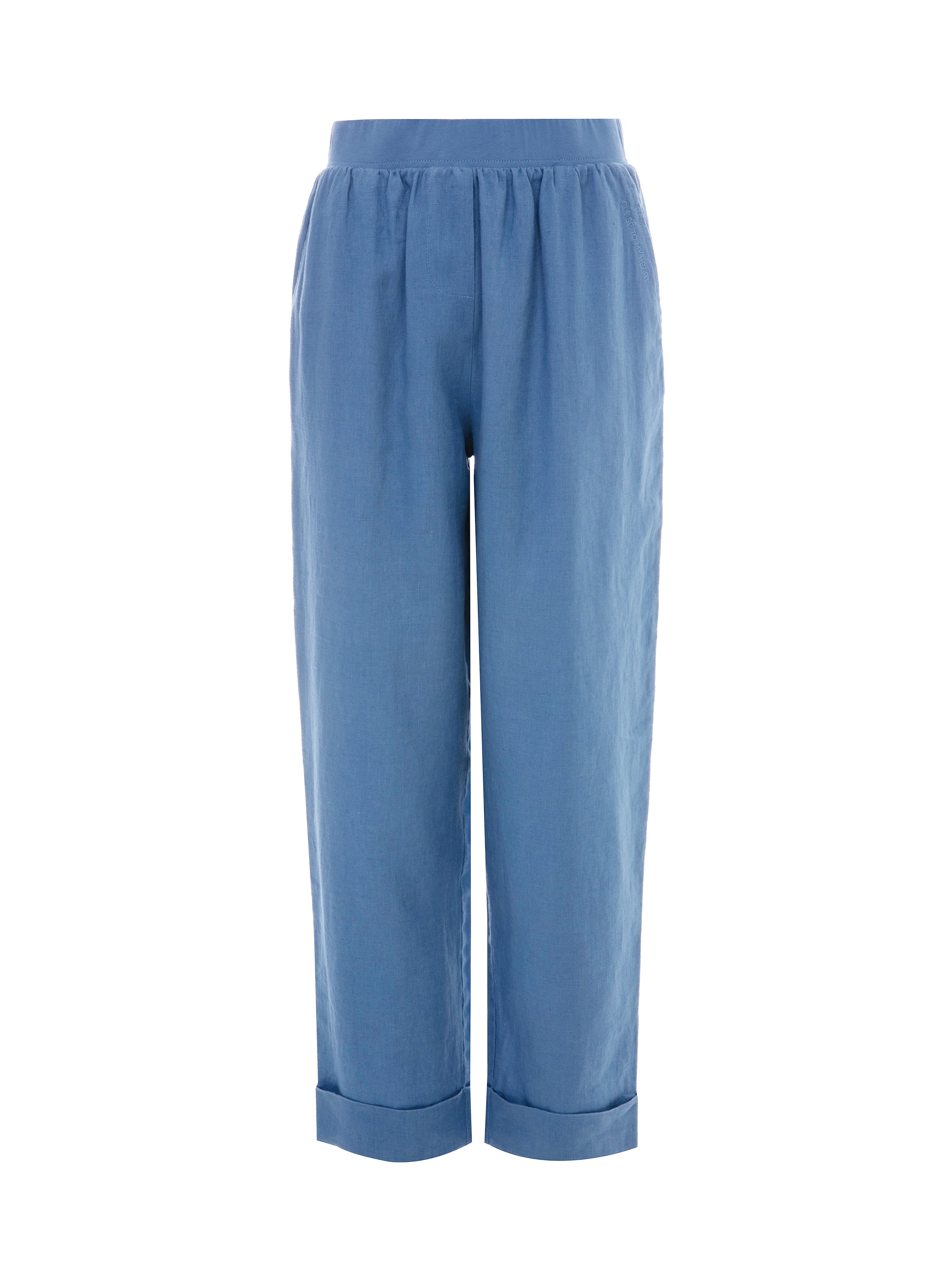 Close to my heart Lucien lin bukse Pants woven Washed Blue