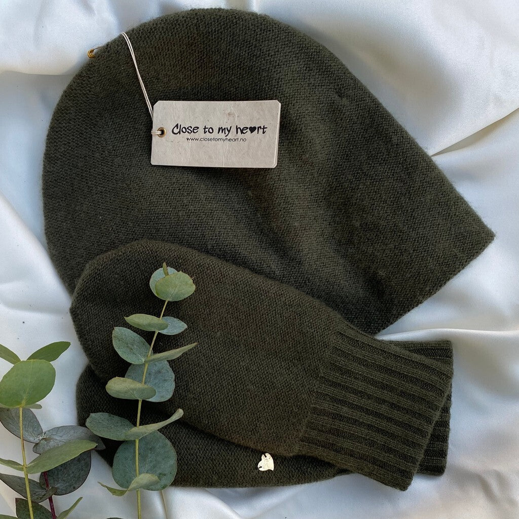 Close to my heart Lucy merino cashmere Hat Hat Army