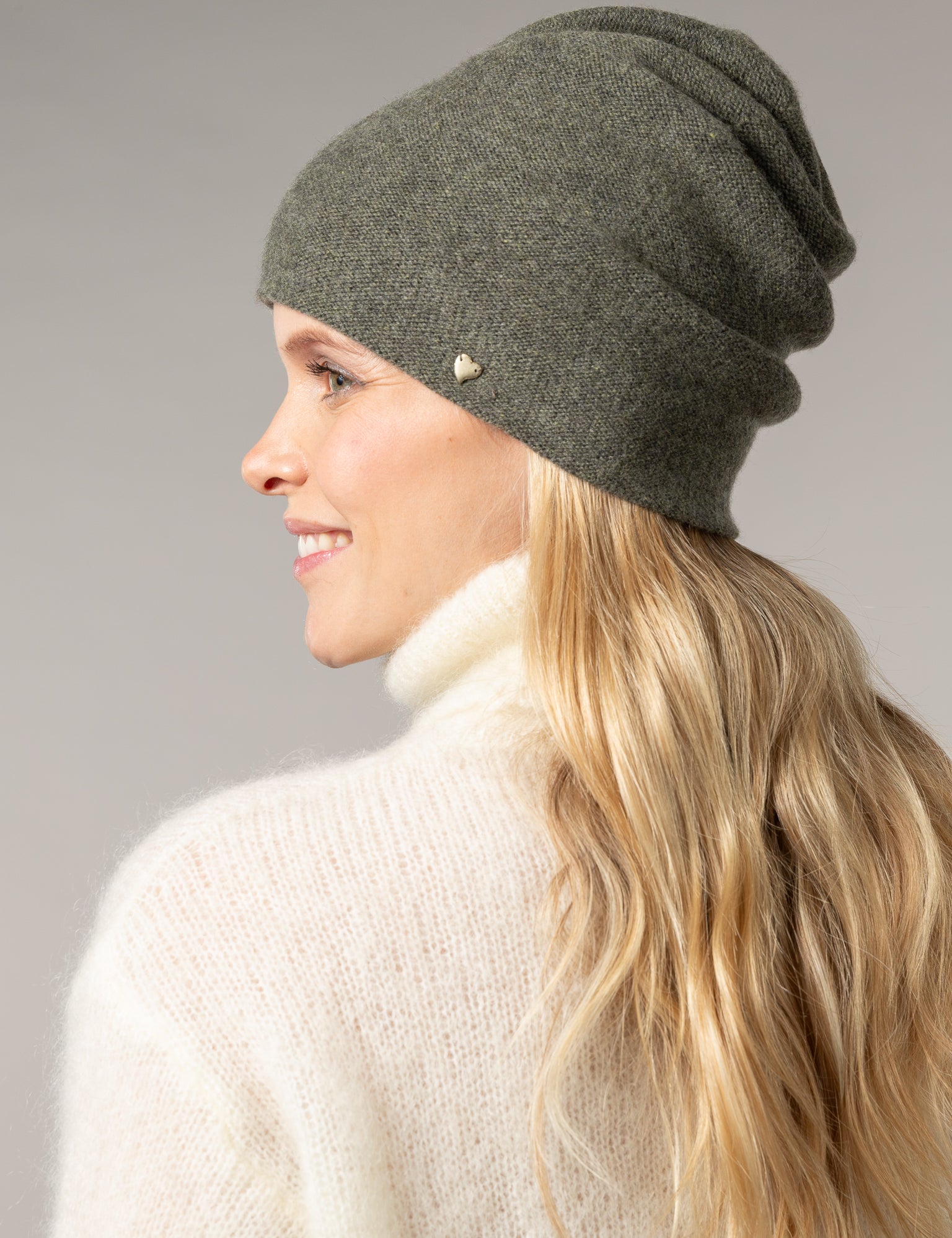 Close to my heart Lucy merino cashmere Hat Hat Army