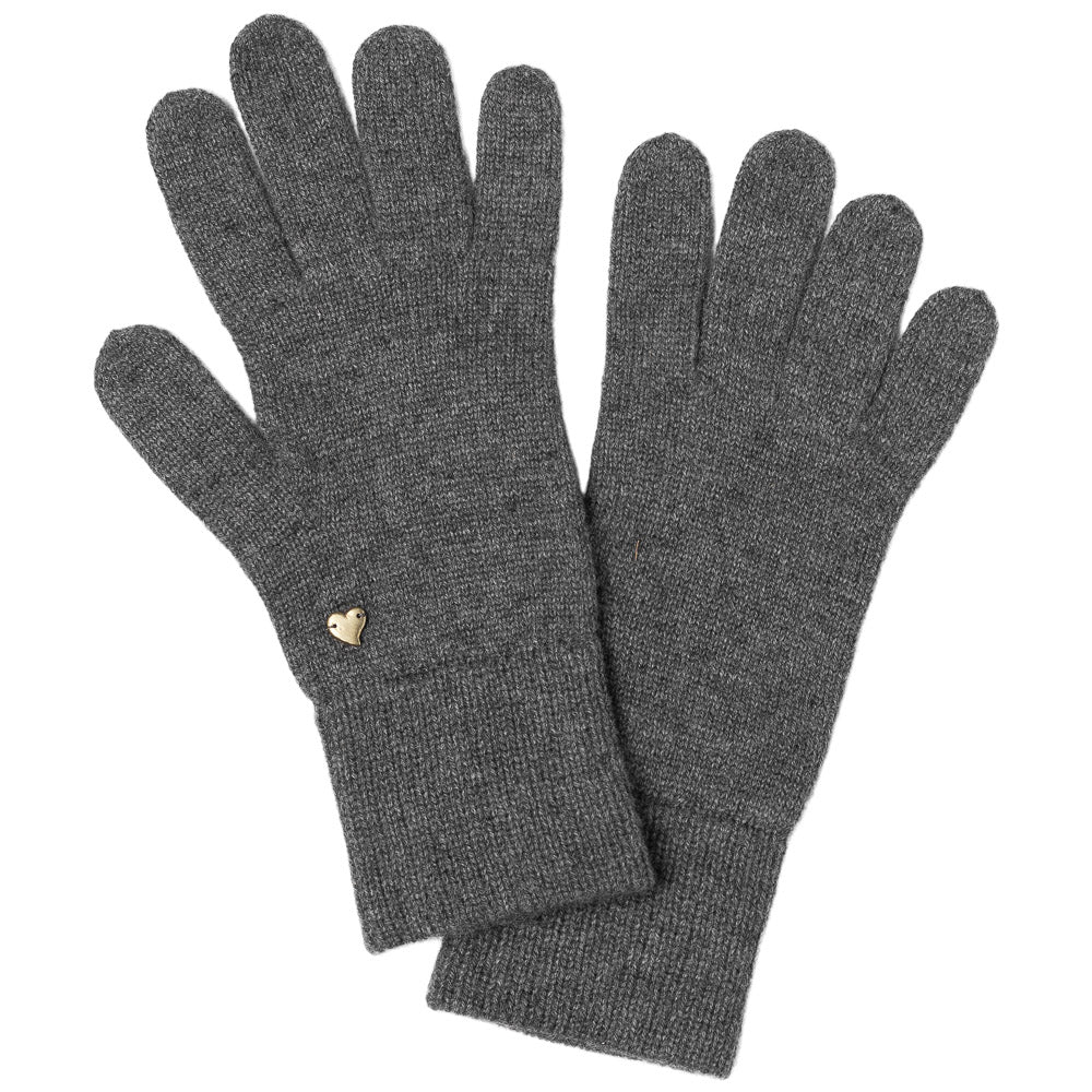 Close to my heart Lulu cashmere gloves Glove knitted Dark Grey Melange