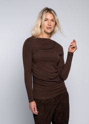 Close to my heart Lumi langermet ull genser Top Chocolate