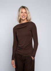 Close to my heart Lumi langermet ull genser Top Chocolate