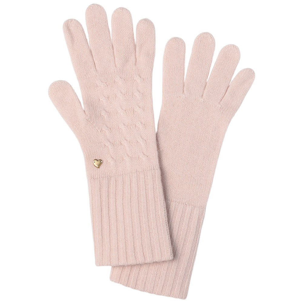 Close to my heart Lynn cashmere gloves Glove knitted Pale Pink