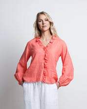 Close to my heart Lynnie linbluse dame Blouse Coral