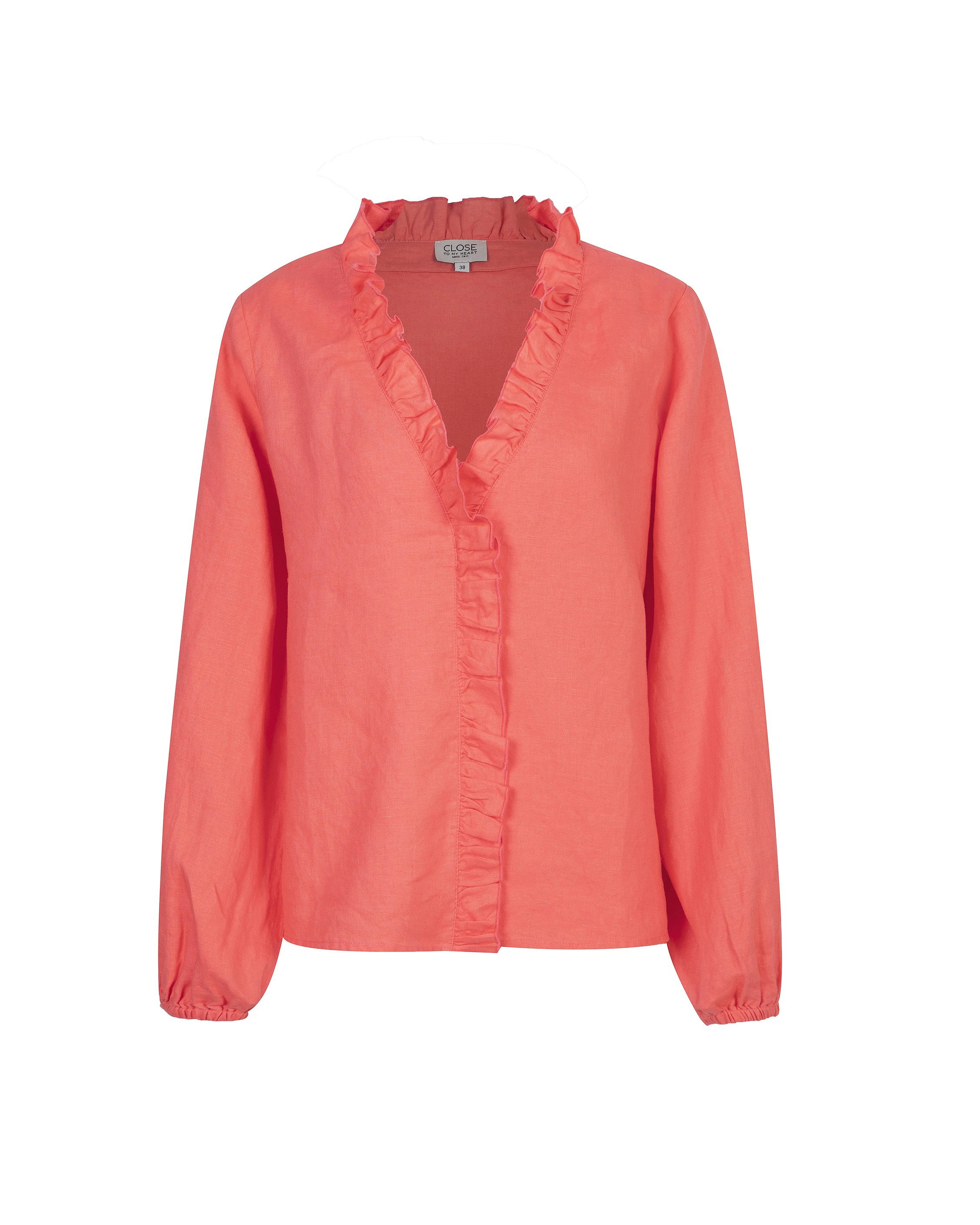 Close to my heart Lynnie linbluse dame Blouse Coral