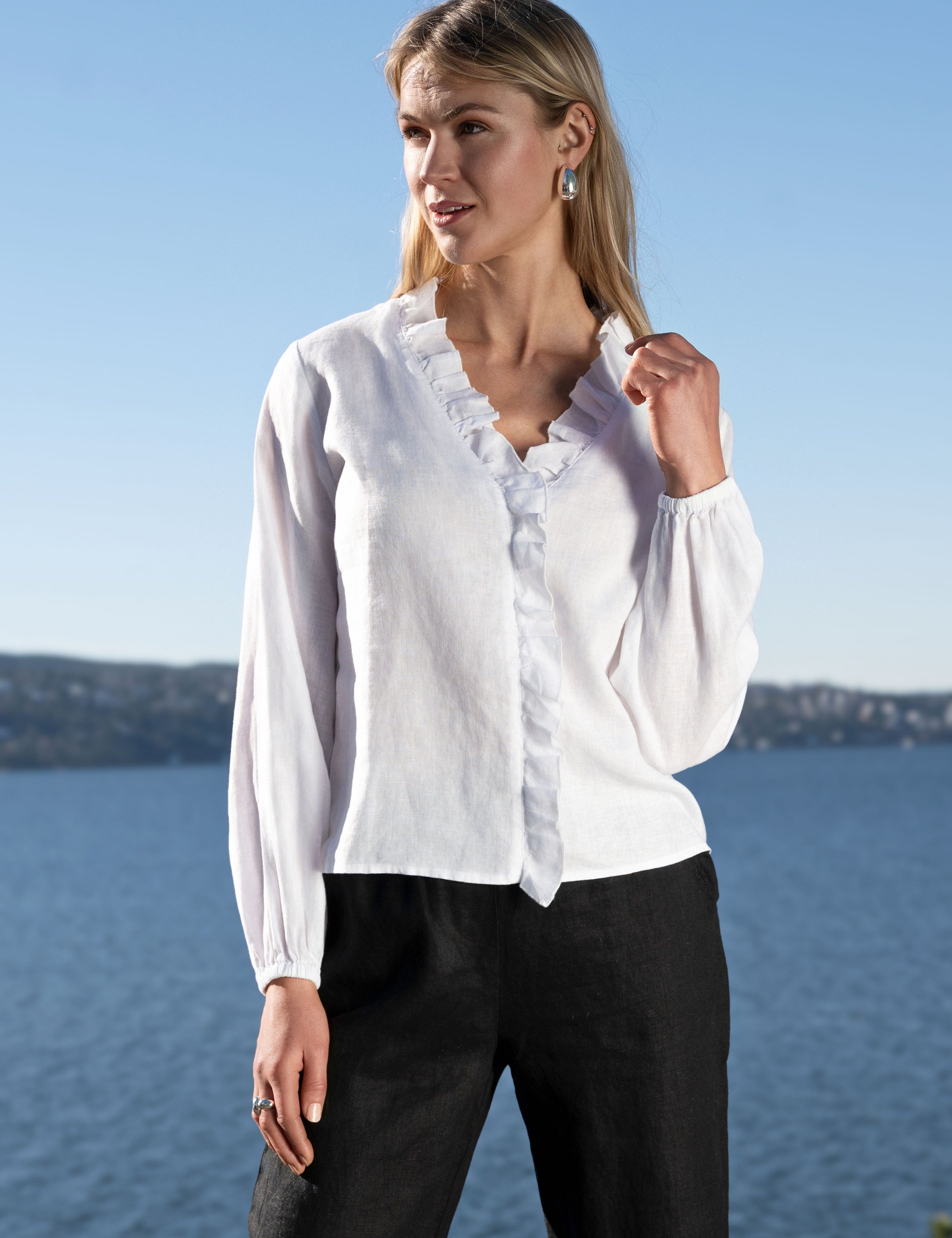 Close to my heart Lynnie linbluse dame Blouse White