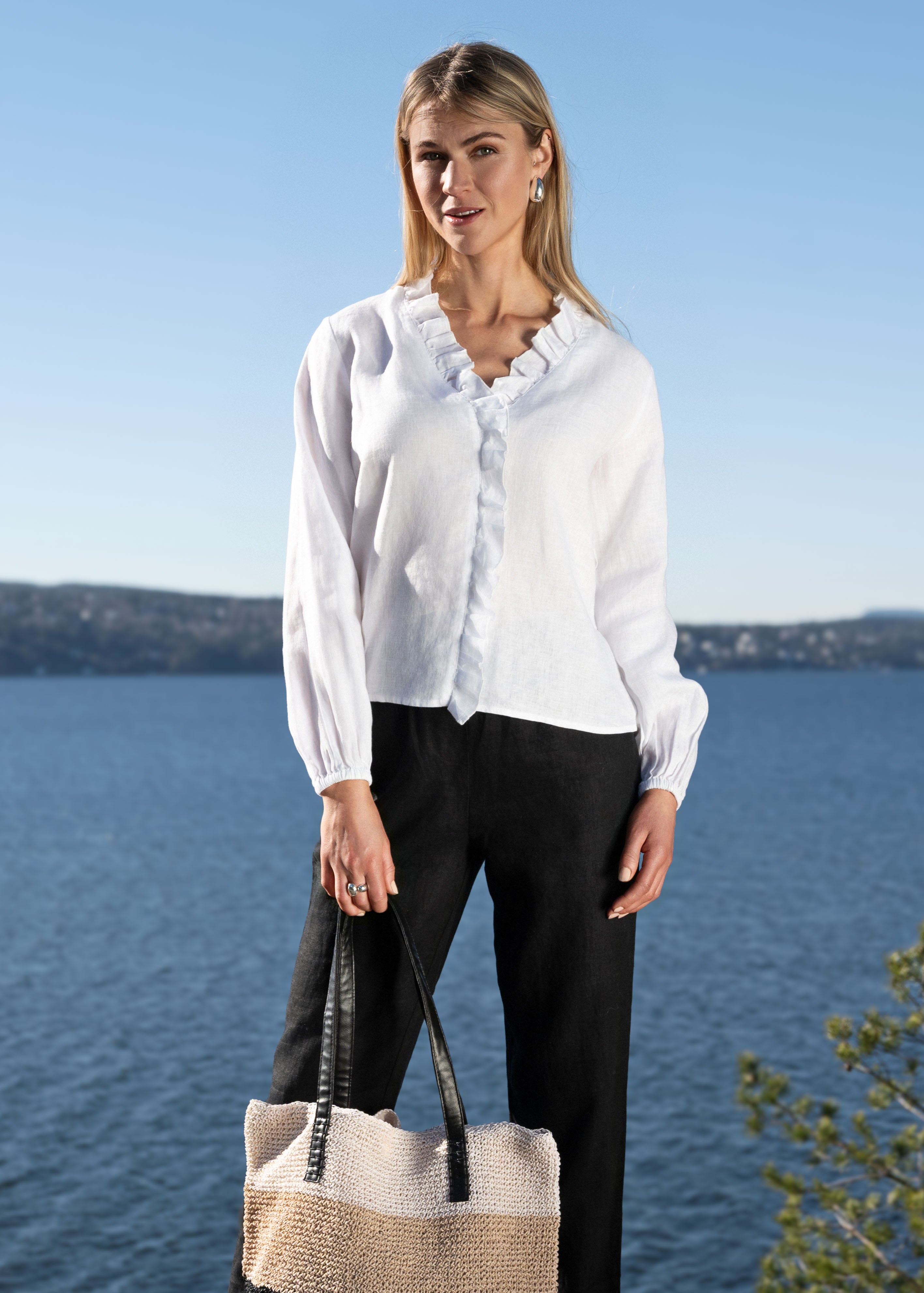 Close to my heart Lynnie linbluse dame Blouse White