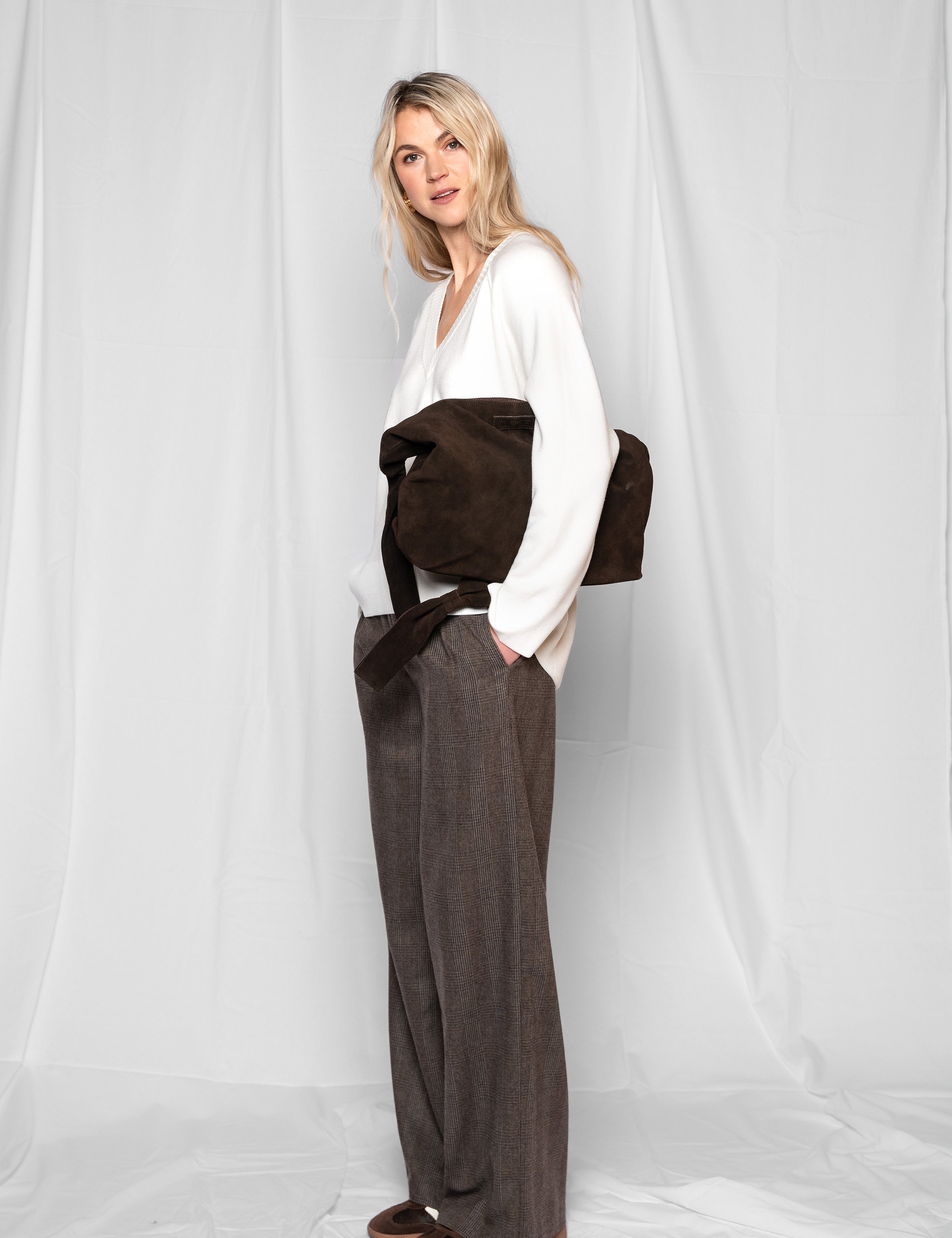 Close to my heart Mabel bukse Pant Black Check
