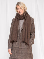 Close to my heart Madison rutet ull kåpe Coat Brown Check