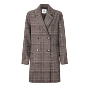 Close to my heart Madison rutet ull kåpe Coat Brown Check
