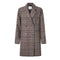 Close to my heart Madison rutet ull kåpe Coat Brown Check