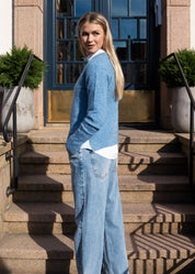 Close to my heart Mandy Sweater Sweater knitted Blue Sea