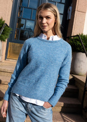 Close to my heart Mandy Sweater Sweater knitted Blue Sea