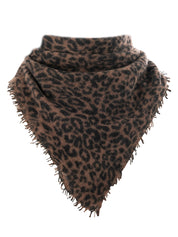 Close to my heart Maya leo print Scarf Cocoa Leo