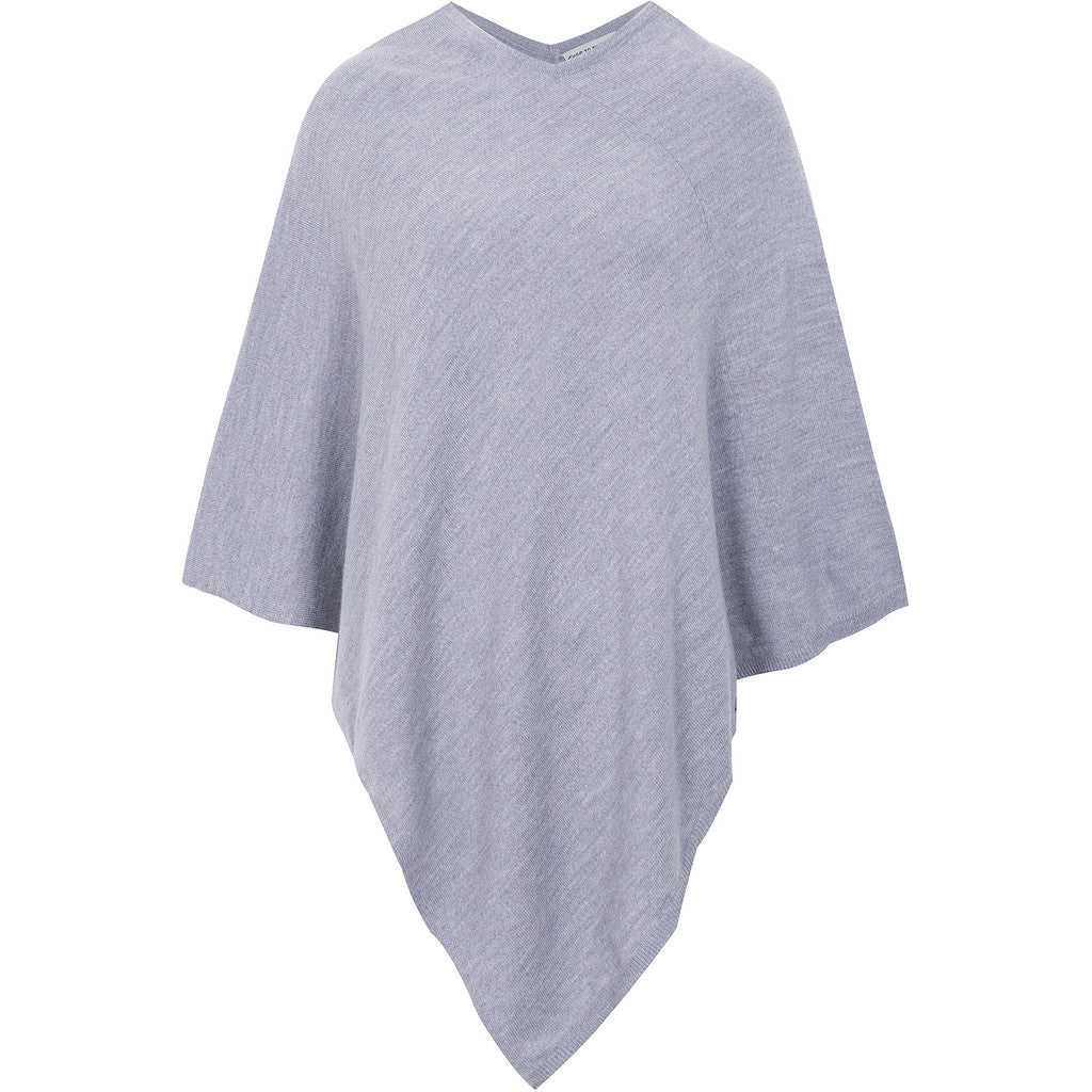 Close to my heart McKenzie merino poncho Poncho Grey Melange