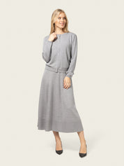 Close to my heart Michela merino cardigan Cardigan basic Grey Melange