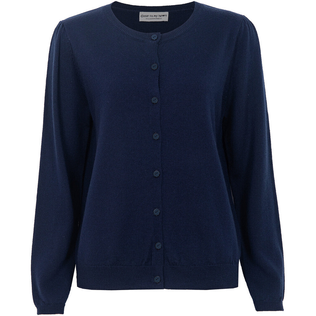 Close to my heart Michela merino cardigan Cardigan basic Navy