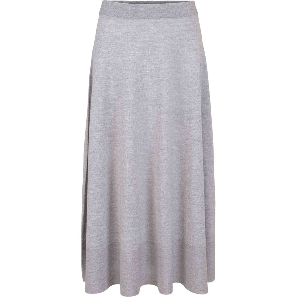 Close to my heart Mirabella merino skirt Skirt knitted Grey Melange