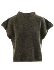 Close to my heart Nemi mohair vest waistcoat Army