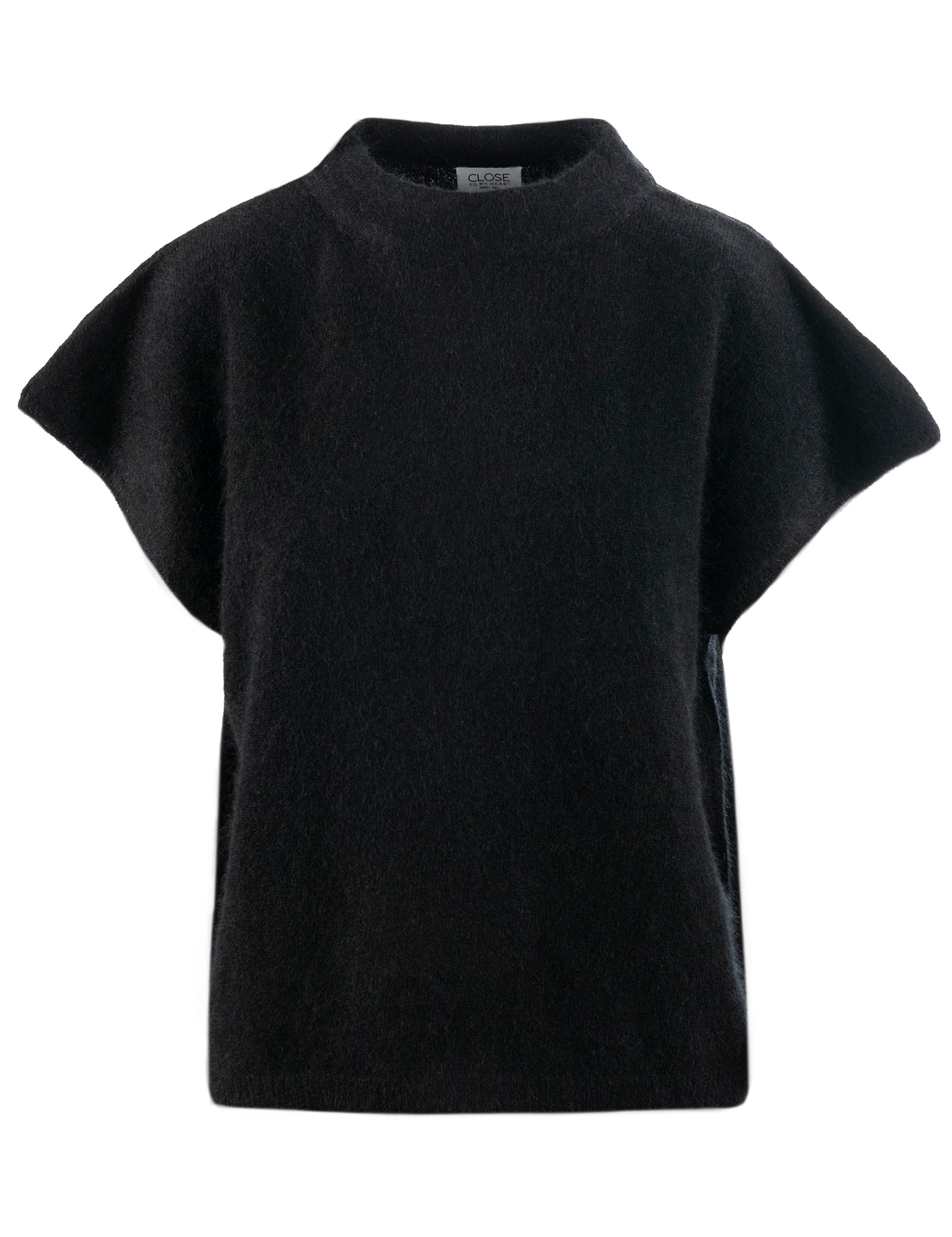 Close to my heart Nemi mohair vest waistcoat Black