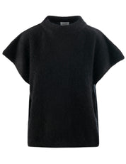 Close to my heart Nemi mohair vest waistcoat Black