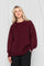 Close to my heart Nikita kid mohair genser Sweater knitted Burgundy Red
