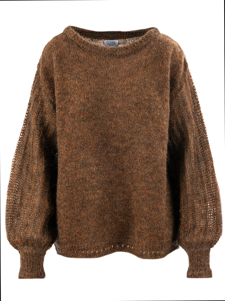 Close to my heart Nikita kid mohair genser Sweater knitted Ginger