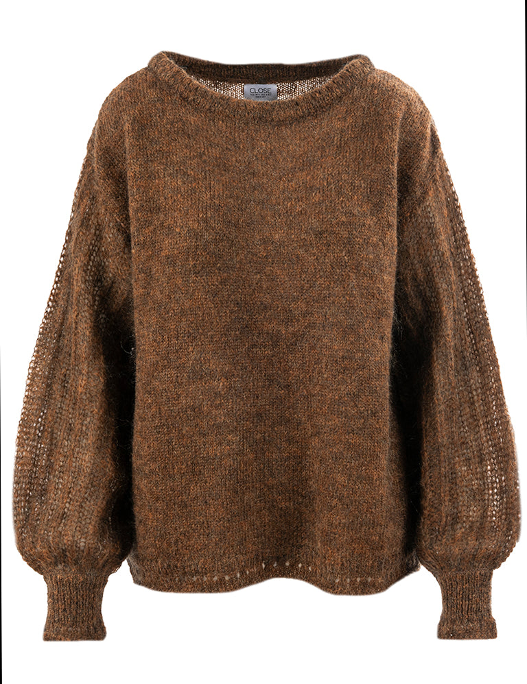 Close to my heart Nikita kid mohair genser Sweater knitted Ginger