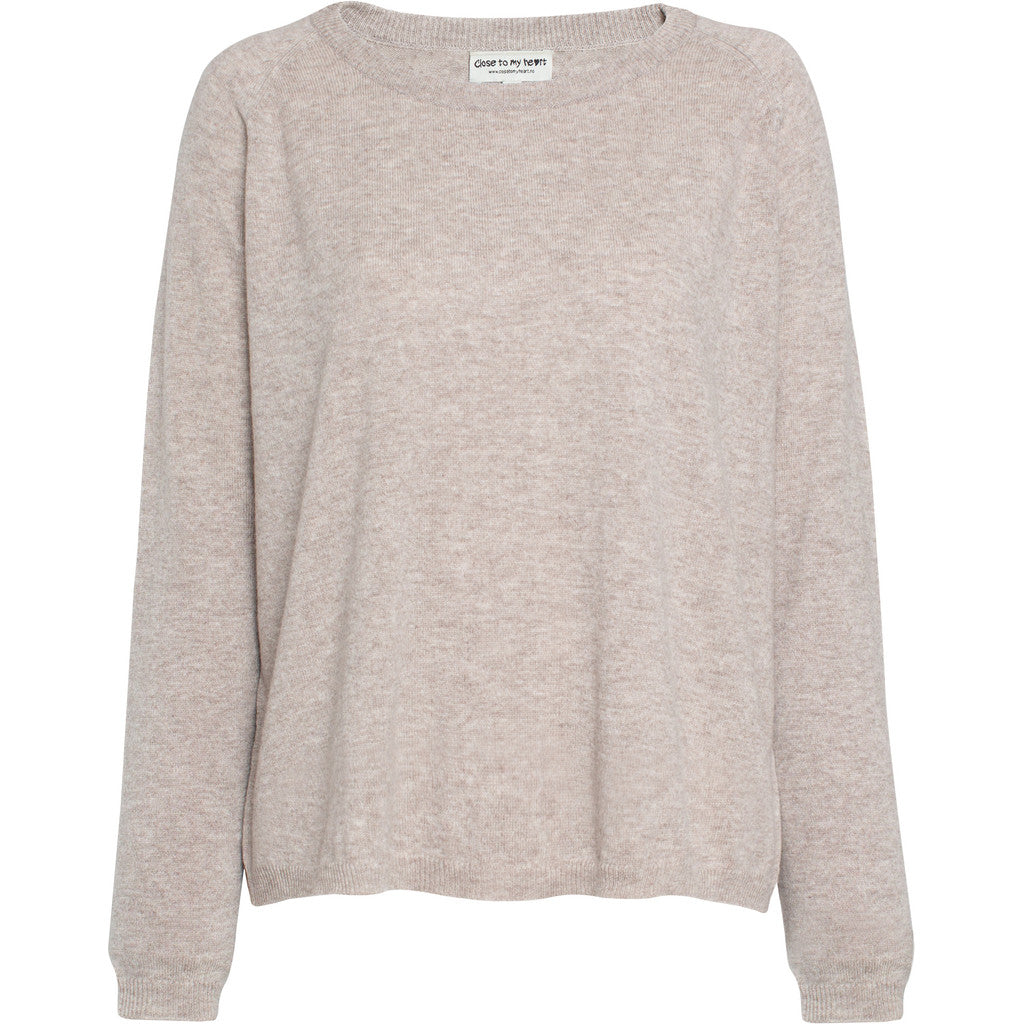 Close to my heart Nola merino cashmere sweater Sweater knitted Stone