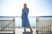 Close to my heart Ocean viscose kjole Dress woven Washed Blue