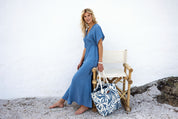 Close to my heart Ocean viscose kjole Dress woven Washed Blue