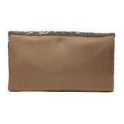 Close to my heart Pearl beaded clutch Handbag Cognac Gun