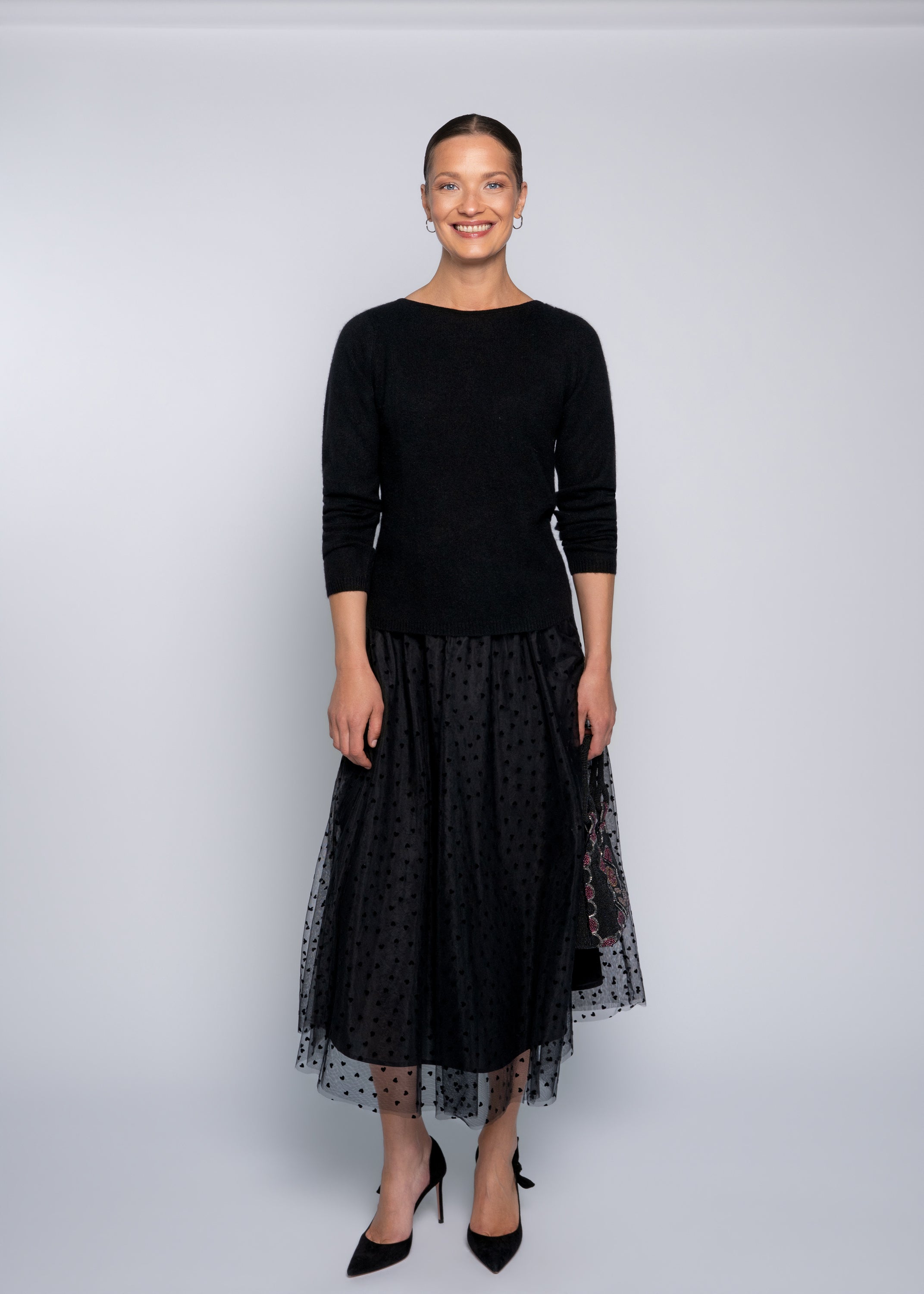 Close to my heart Penelope tyll skjørt Skirt Black