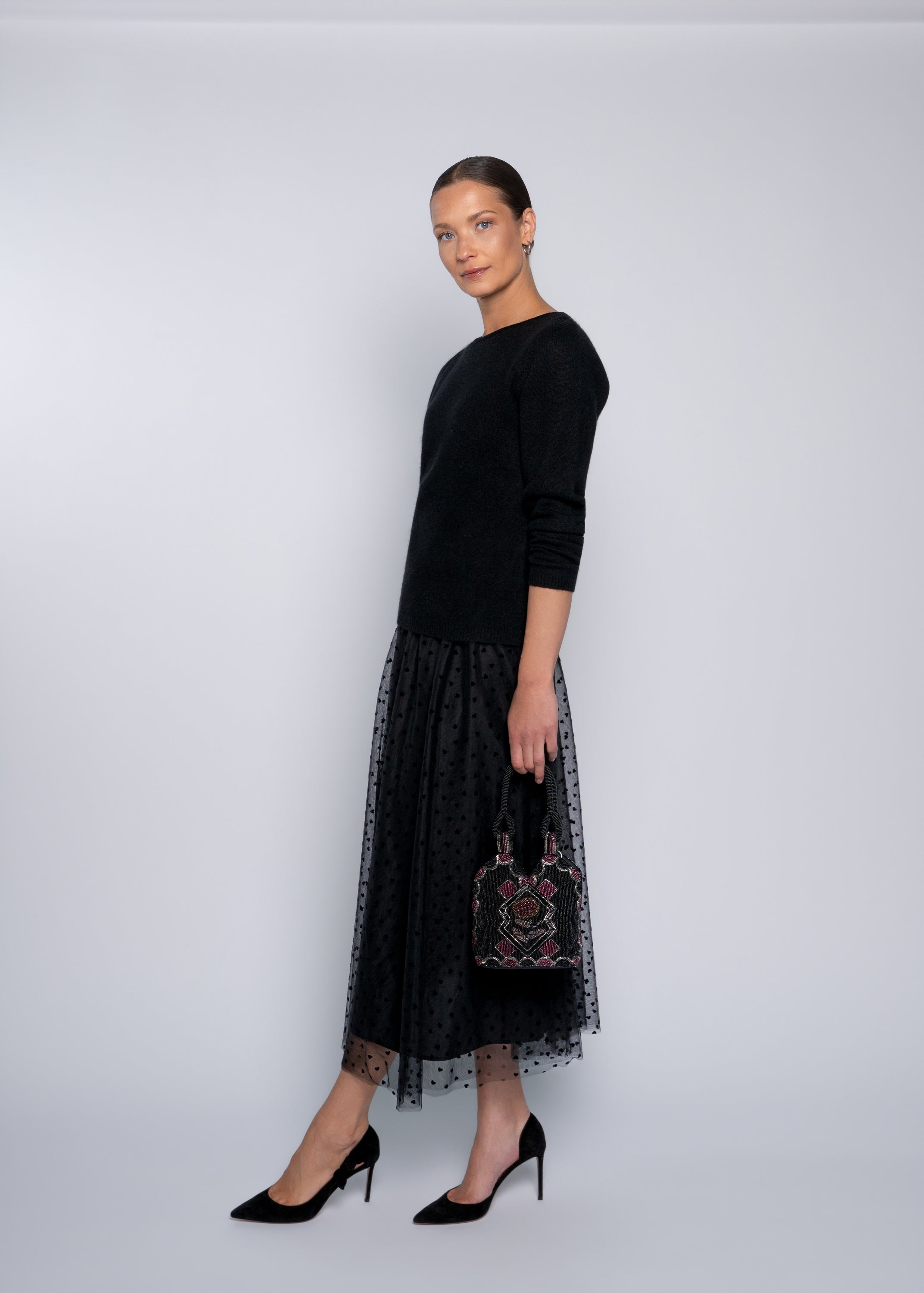 Close to my heart Penelope tyll skjørt Skirt Black