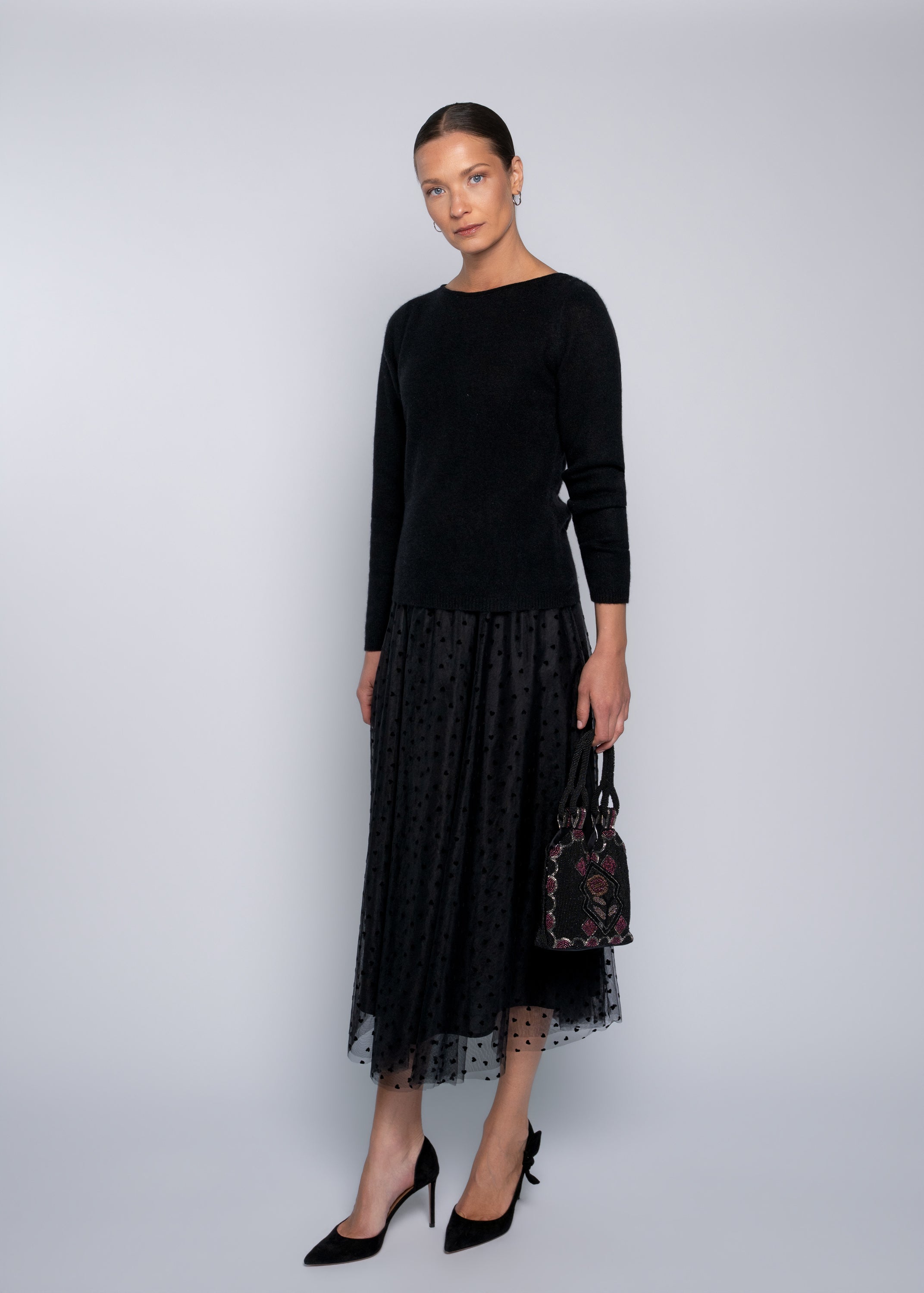 Close to my heart Penelope tyll skjørt Skirt Black