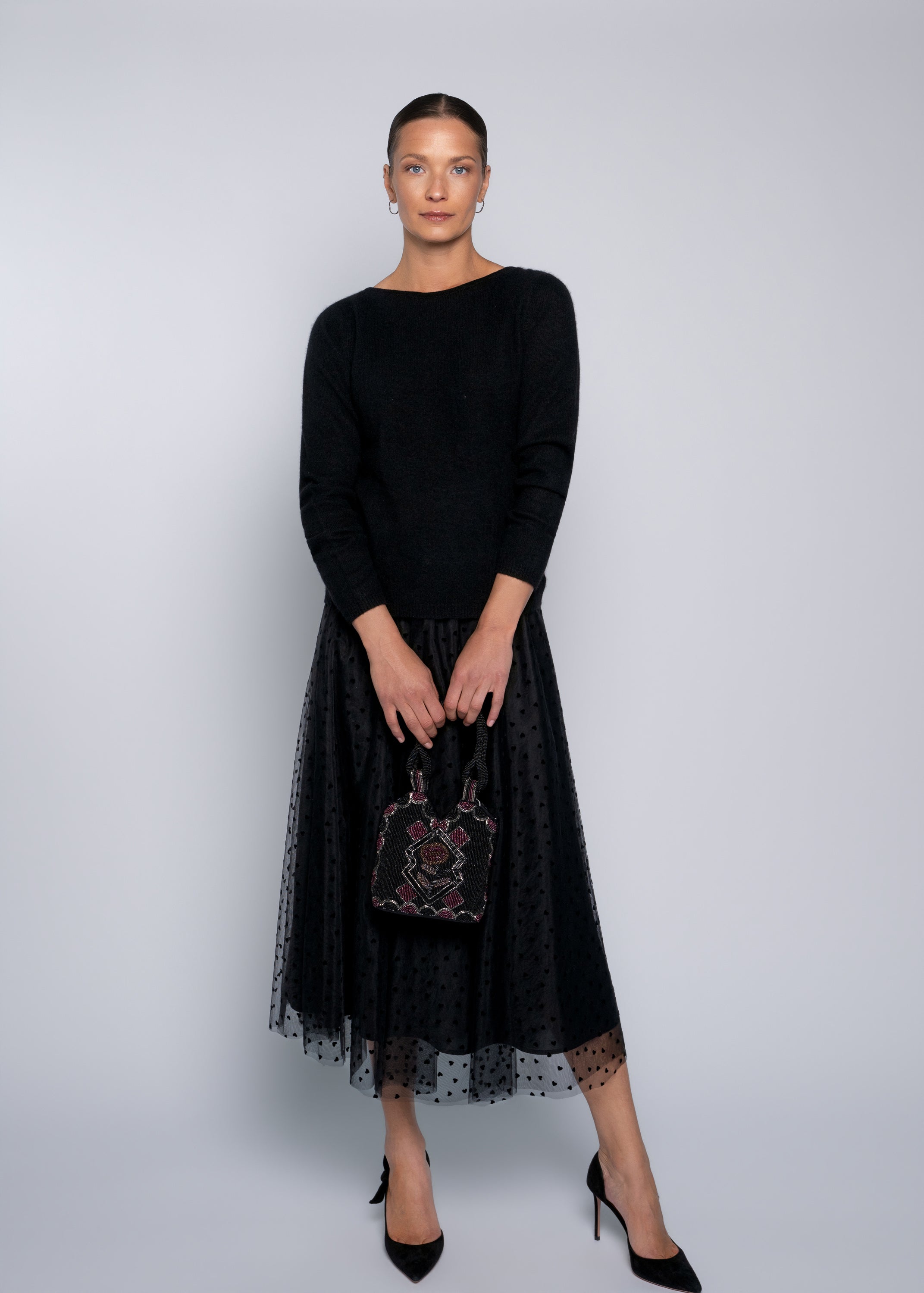 Close to my heart Penelope tyll skjørt Skirt Black