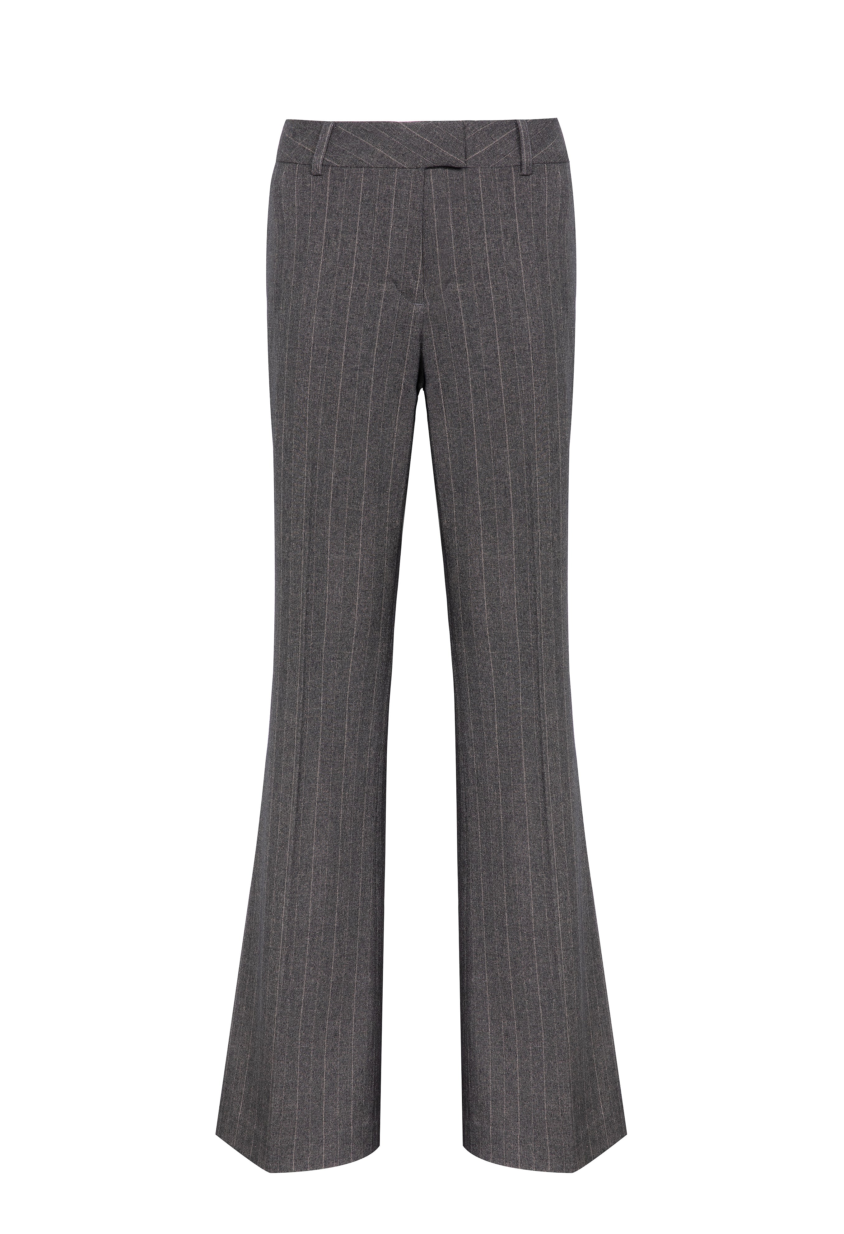 Close to my heart Porter Flared pant Pants woven Brown melange