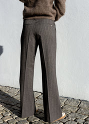 Close to my heart Porter Flared pant Pants woven Brown melange