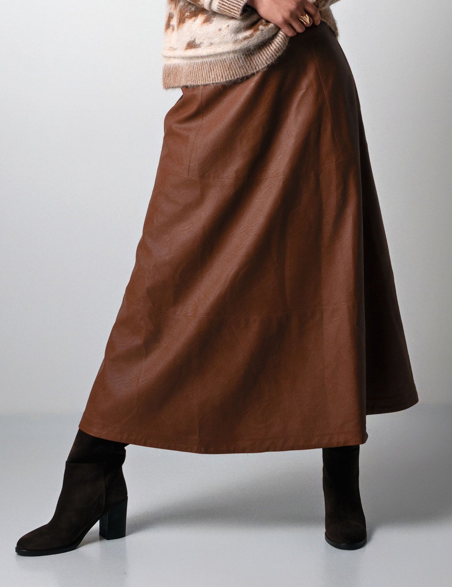 Close to my heart Rachel Vegan skirt Skirt Brown